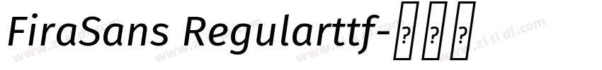 FiraSans Regularttf字体转换